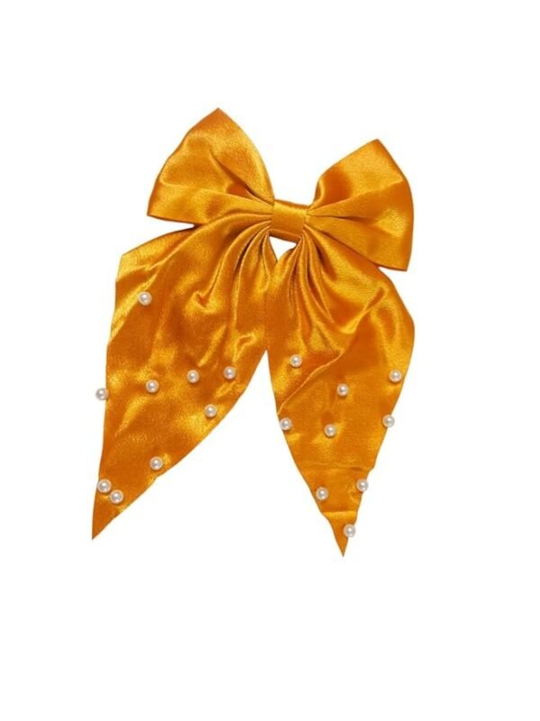 Large Size Butterfly bow shape hair clips with pearls for women and girls